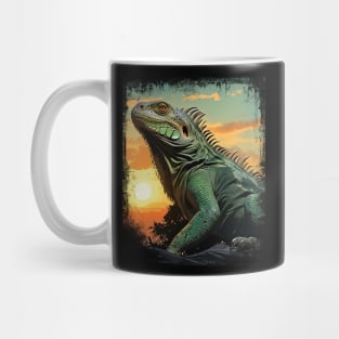 Iguana Sunset for Iguana Lover Mug